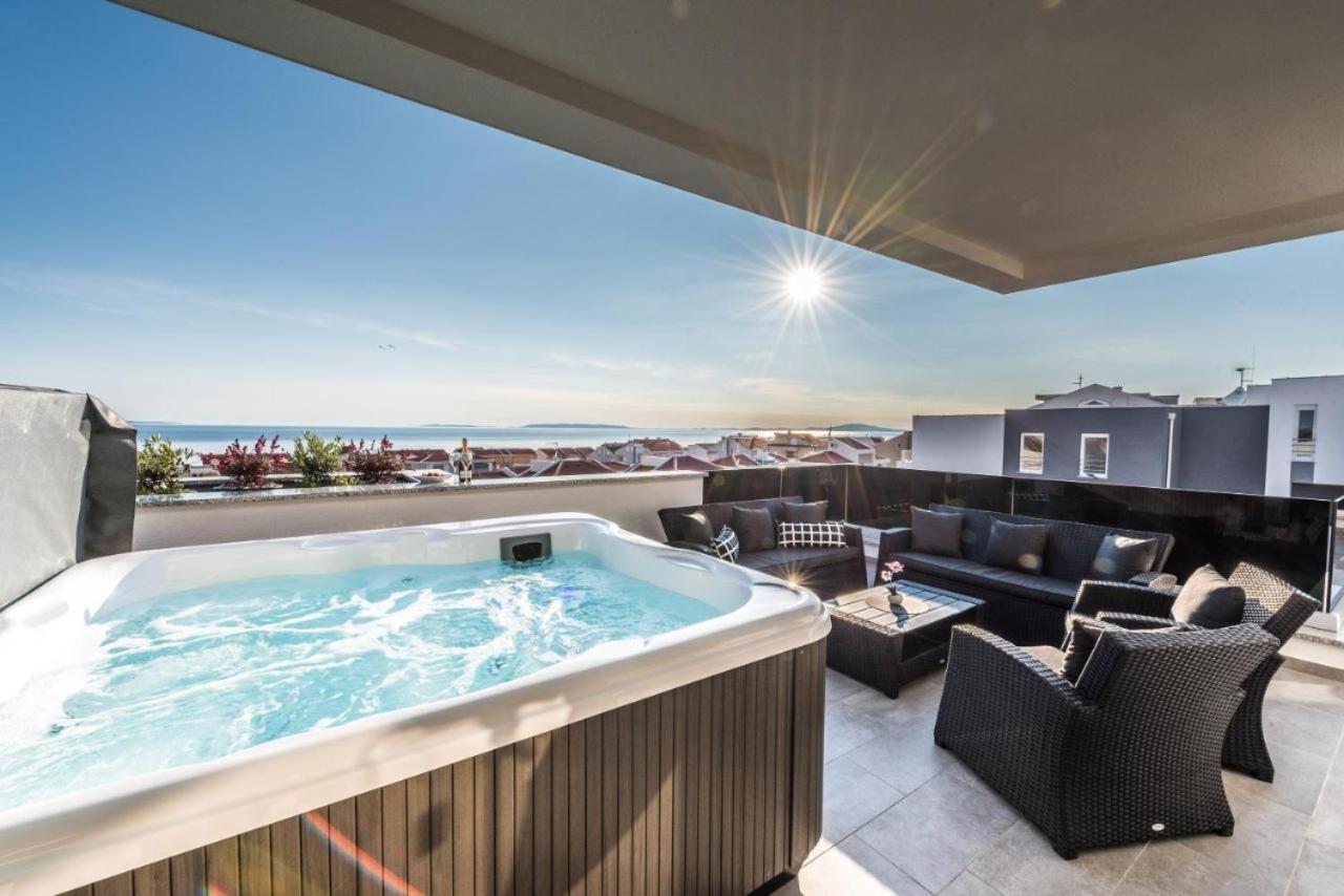 Fux Penthouse Whirlpool Meerblick Zadar Exteriör bild