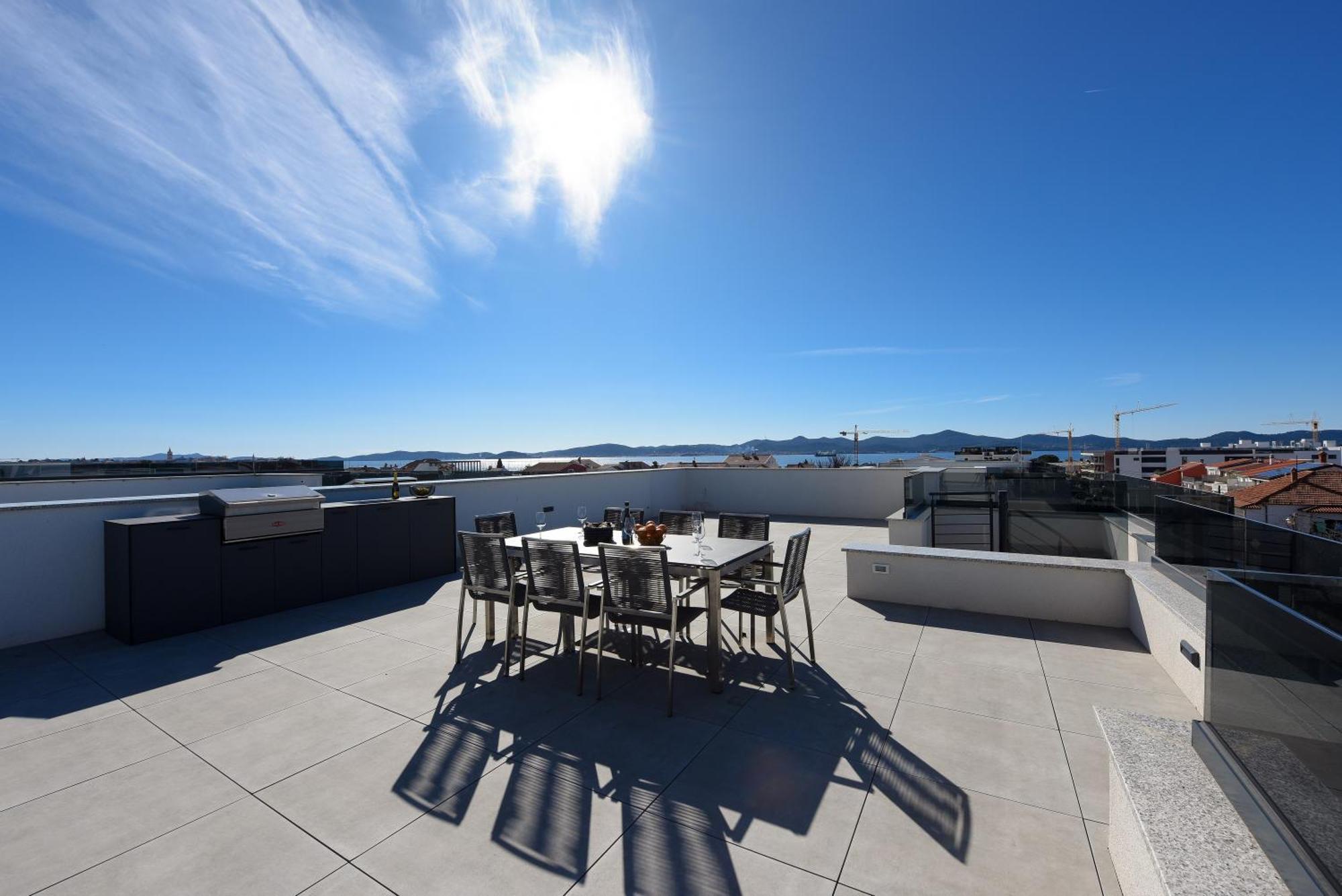 Fux Penthouse Whirlpool Meerblick Zadar Exteriör bild