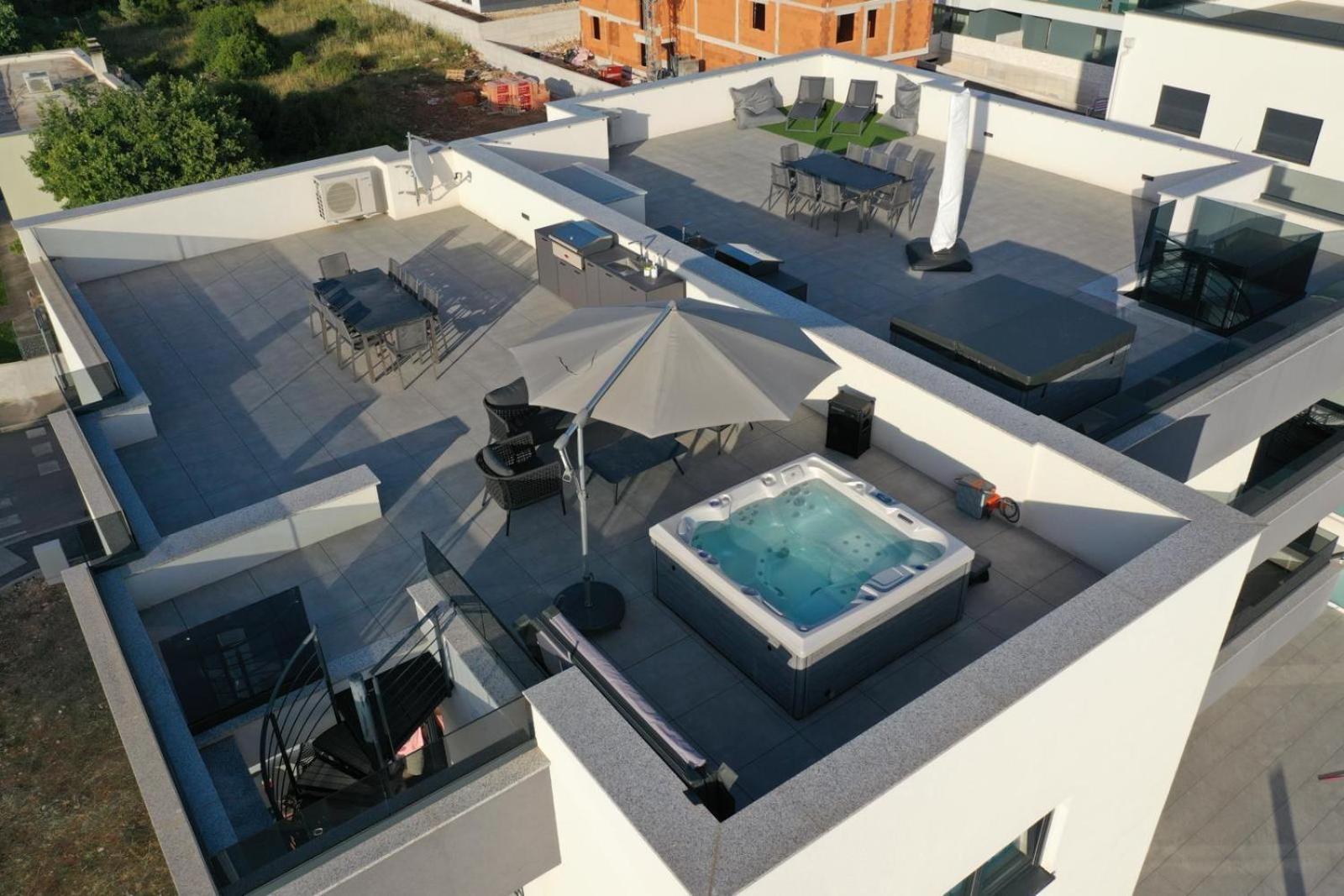 Fux Penthouse Whirlpool Meerblick Zadar Exteriör bild