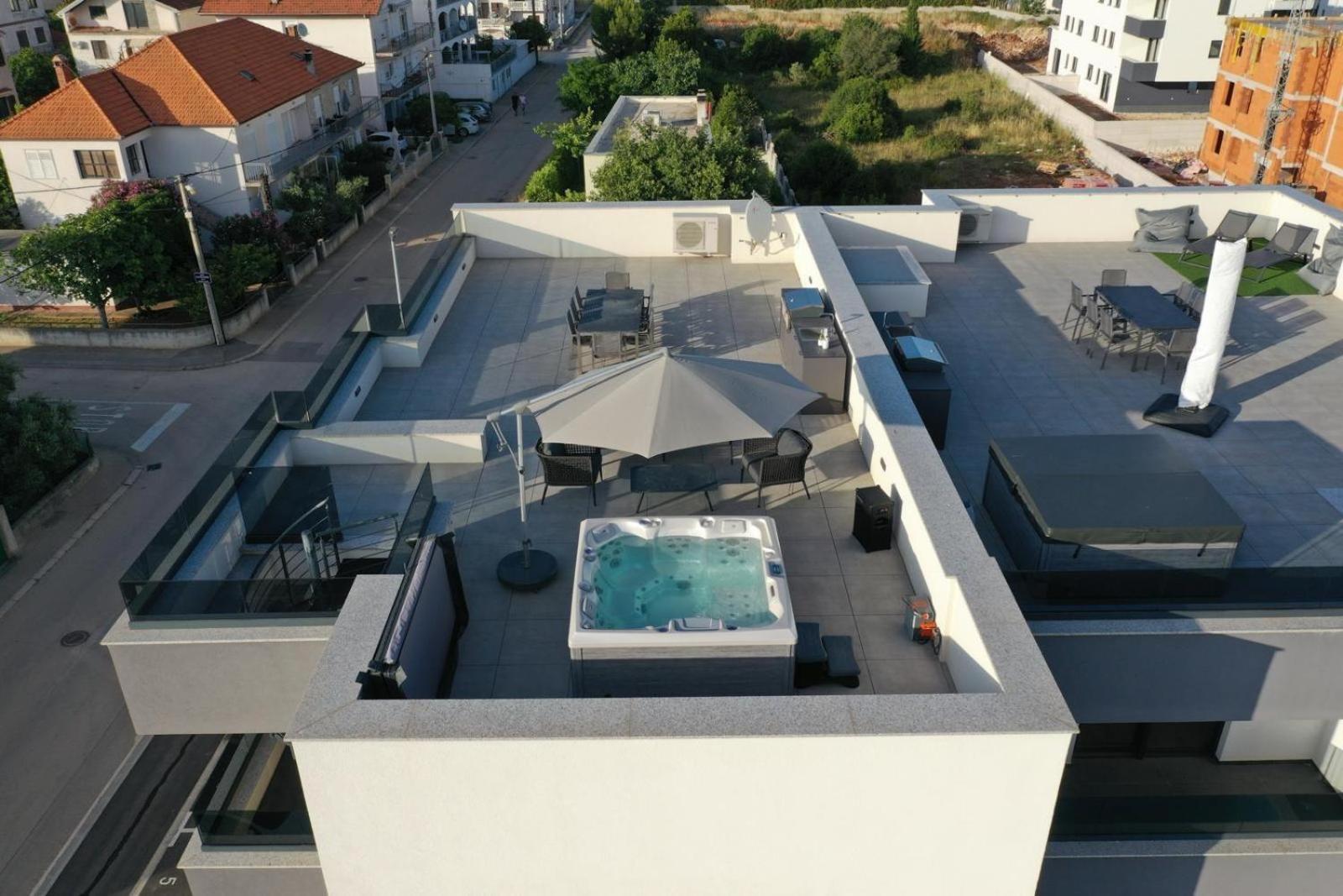 Fux Penthouse Whirlpool Meerblick Zadar Exteriör bild