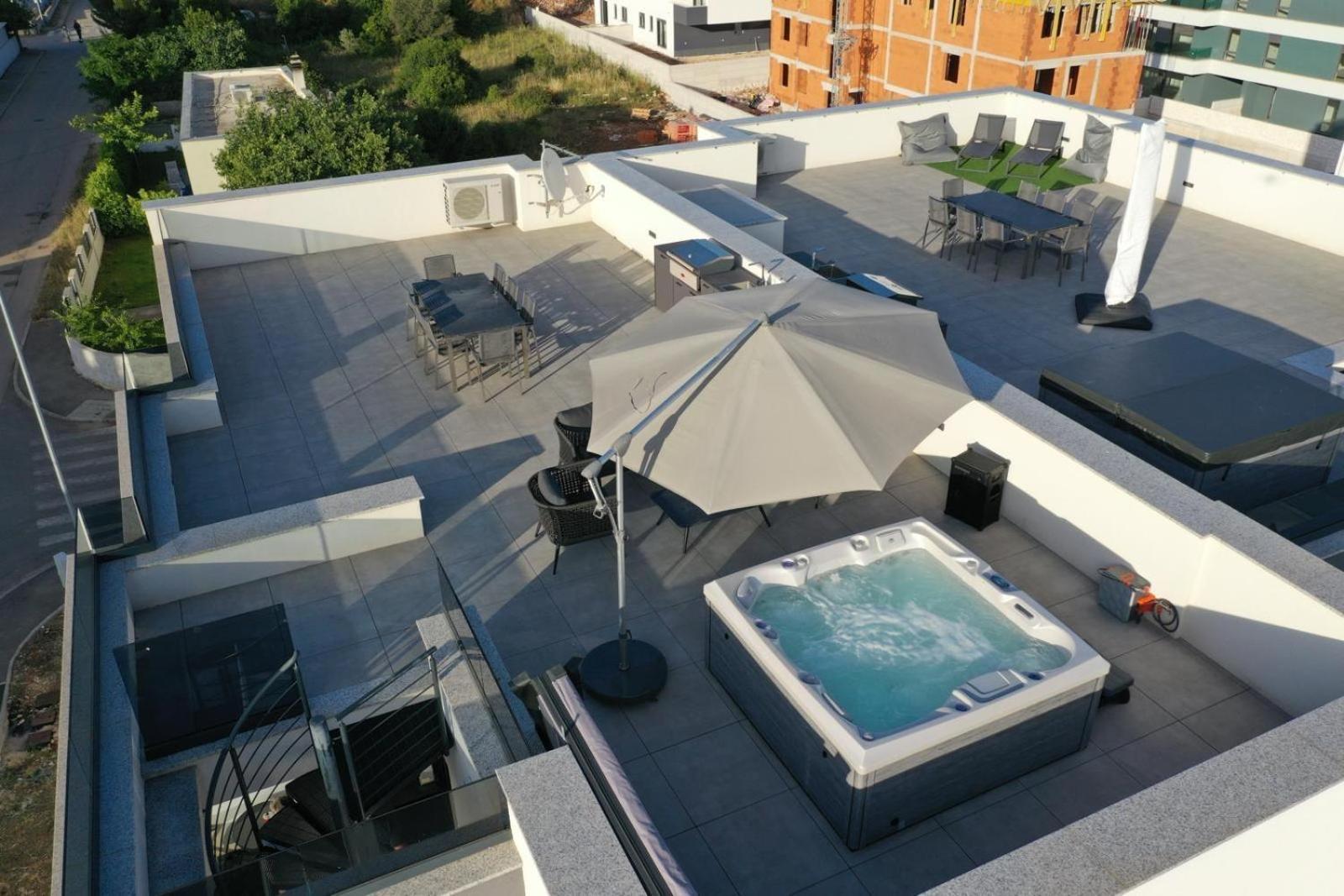Fux Penthouse Whirlpool Meerblick Zadar Exteriör bild